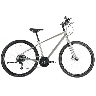 #ad #ad 2022 TREK VERVE 3 Disc Upright Hybrid Comfort Bike Bicycle Medium M Silver $999.95