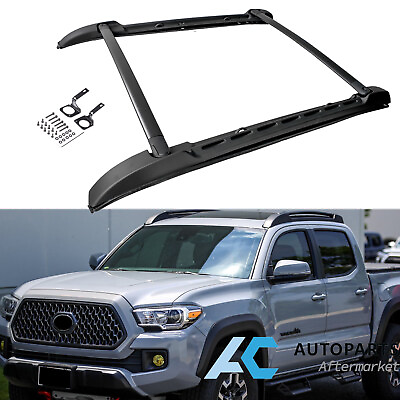 #ad For 2005 2023 Toyota Tacoma Double Cab Top Roof Rack Cross Bars Side Rails Set $91.99