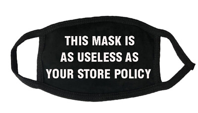 #ad This Mask is a USELESS as YOUR STORE POLICY Face Mask Covering New $9.95
