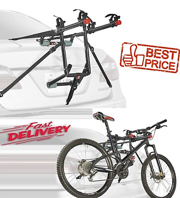 Universal 2 Bicycle Bike Rack Trunk Mount Carrier Car Minivan SUV amp; Hatchback $36.47