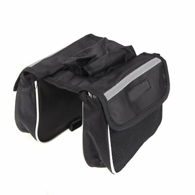 #ad Cycling Bicycle Bike Frame Pannier Saddle Front Tube Bag Double Sides $8.11