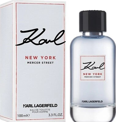 #ad Karl New York Mercer Street for Men Karl Lagerfeld EDT Spray 3.3 oz New in Box $25.99