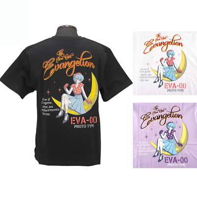 #ad Evangelion EVAｘLOW BLOW KNUCKLE Café T shirt Rei 3 Colors New Japan Gift $81.90