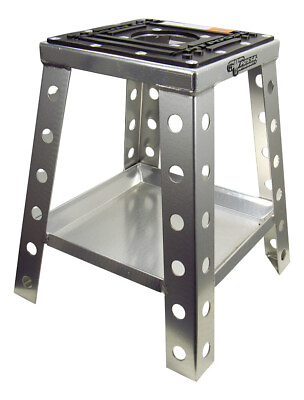 #ad Pit Posse Off Road Universal Motorcycle Motocross Dirt Bike Stand w Tray Silver $64.95