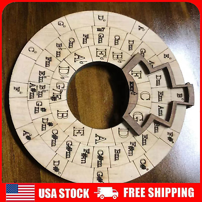 Wooden Melody ToolCircle of Fifths Wooden Wheel and Musical Educational Tools $11.99