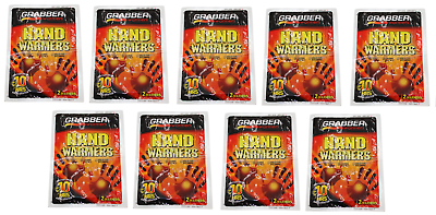 9 Pk of 2 Grabber Hand Warmers Up to 10 Hours Hot Hands Feet Boot Gloves Shoes $24.99