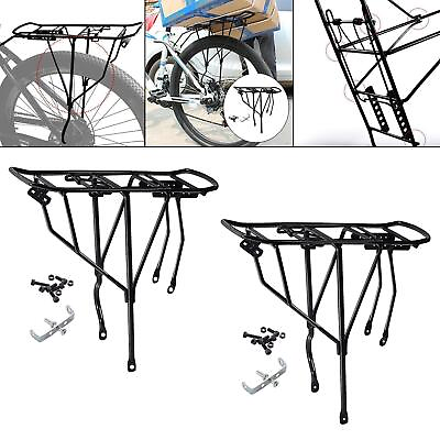 #ad Bicycle Rear Luggage Rack Rear Bike Rack 250kg Heavy Duty Rear Seat $30.51