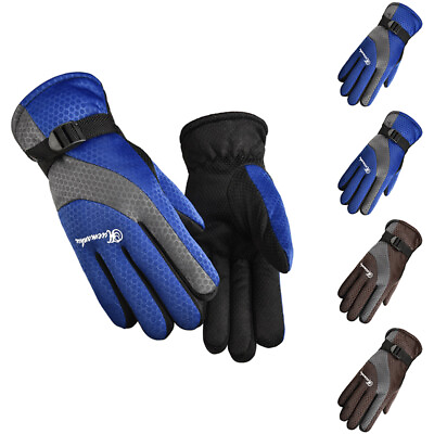 #ad Winter Ski Fluff Gloves Windproof Outdoor Sport Bike Cold proof Warm Gloves US $7.99