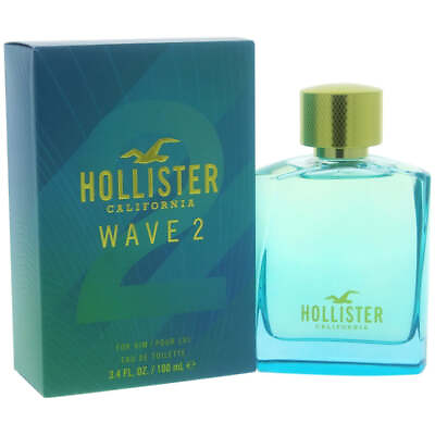 WAVE 2 By Hollister California cologne for him EDT 3.3 3.4 oz New In Box $22.79