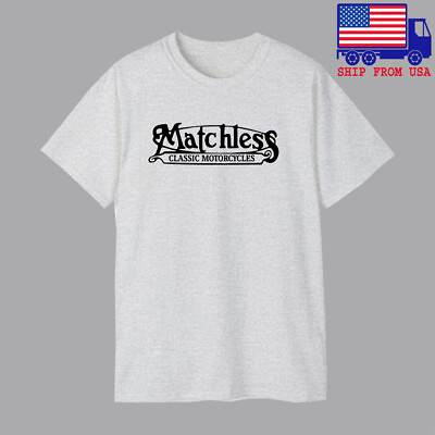 #ad Matchless Motorcycle Men#x27;s Grey T shirt Size S 5XL $18.99