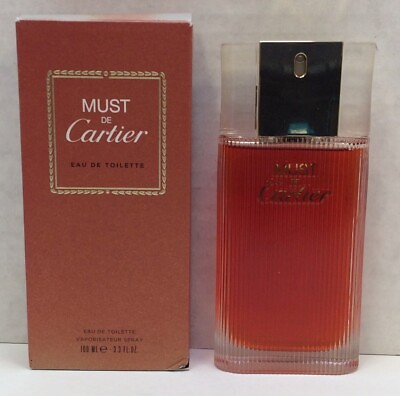 #ad #ad Must de Cartier by Cartier 3.3oz EDT for Women Unsealed In Box $89.99