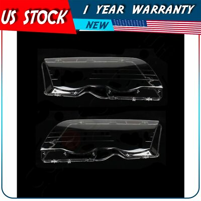 #ad #ad Front Headlight Lens Cover Pair for BMW 3 Series E46 98 01 $30.49