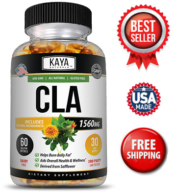 #ad #ad CLA 60ct Fat Burner Appetite Suppressant Weight Loss Lean Muscle and Tone $9.98