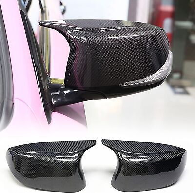 For Infiniti Q50 Q60 2014 2021 Rear Carbon Fiber M3 Style Side Mirror Cover Cap $45.97