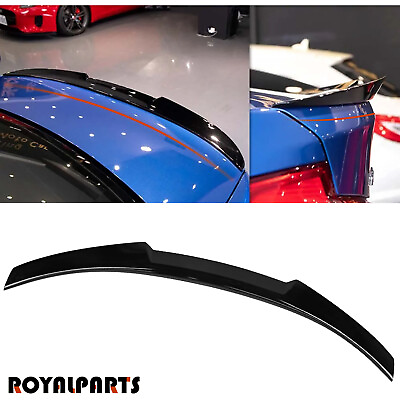 #ad For BMW E90 M3 3 Series 335i 328i Gloss Black M4 Style Rear Spoiler Trunk Wing $44.99