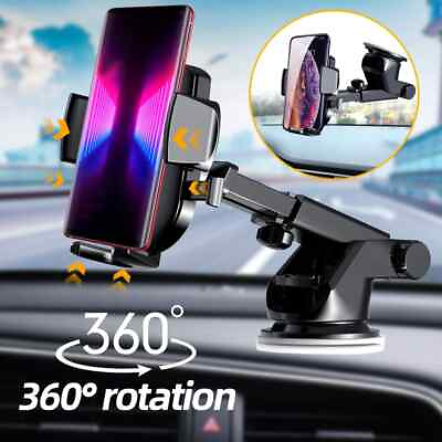 360° Universal Car Mount Holder Stand Windshield Dashboard For Mobile Phone GPS $6.99