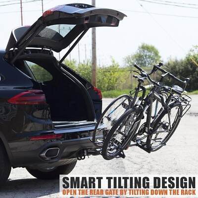 #ad BV 2 Bike Rack Hitch Mount Carrier for Car SUV Tray Style Smart Tilting Design $99.99