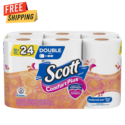 #ad Scott Comfortplus Toilet Paper Bath Septic Safe Unscented Thick Tissue 12 Rolls* $9.83
