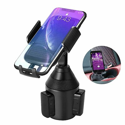 Universal 360° Adjustable Phone Mount Car Cup Holder Stand Cradle For Cell Phone $11.55