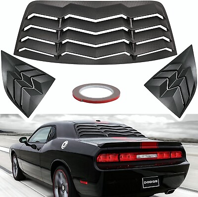 Rear and Side Window Louvers for 2008 2021 Dodge Challenger Windshield Sun Shade $178.88