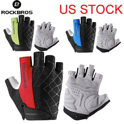 #ad RockBros Short Finger Bike Cycling Gloves Gel Gravel XC Sports Riding Gloves USA $9.99