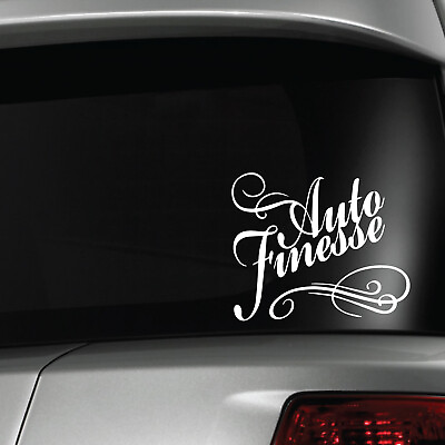 #ad Auto Finesse Sticker Decal Car Window Detailing Bumper Van Bike Ford VW Audi GBP 3.00