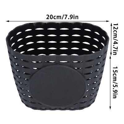 #ad Black Children Bike Basket Thickened Plastic Wear Resistant And AOS $10.55