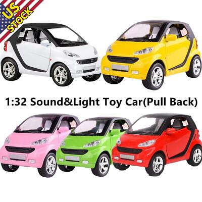 #ad #ad 1 32 Scale Pull Back Car Diecast Car Model Toy For Smart Fortwo Xmas Gift Toy $21.95