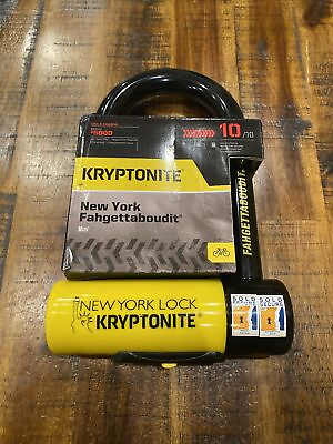 #ad Kyrptonite New York Fahgettaboudit Mini Bike Lock New U Model 10 10 Security $60.00