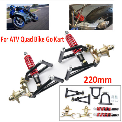 #ad #ad Set Front Suspension Shock Swing Arm Replacement Kit For ATV Quad Bike Go Kart $101.74