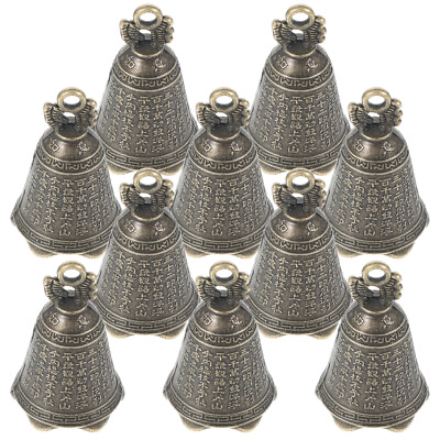 #ad 10PCS Dragon Bell Accessories Wind Chime Rustic Bells Retro Decor Vintage $9.30