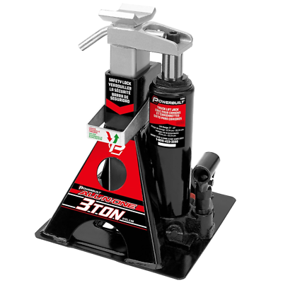#ad Powerbuilt 3 Ton Bottle Jack and Jack Stands 6000 Pound All in One Car Lift $60.99