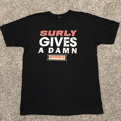 #ad Surly Brewing Company Surly Gives a Damn Beer T Shirt Men#x27;s Large Minneapolis MN $5.48