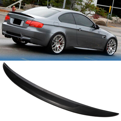 #ad Trunk Spoiler For 2007 2013 BMW E92 3 Series Coupe Lip Type Primed Black ABS $37.58