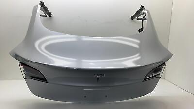 #ad 2017 2020 Tesla Model 3 Trunk Tailgate Liftgate Deck Lid Shell Panel Silver PMSS $1150.00