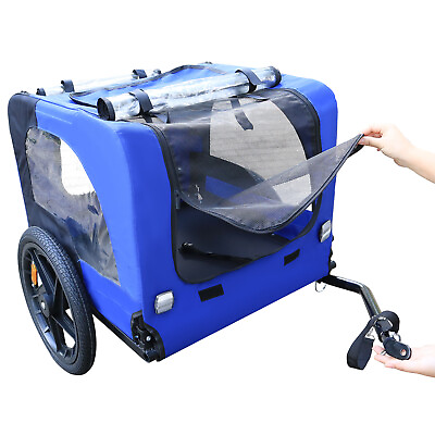 #ad #ad Dog Bicycle Trailer Bike Carrier Cat Stroller Jogging Wagon Small Large Dogs $123.49