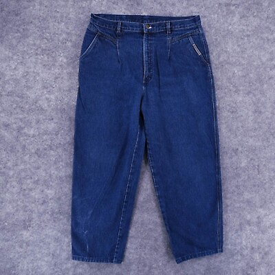 #ad Vintage Rocky Mountain Rockies Jeans Womens 17 18 High Waist Blue Western 90s $23.56