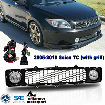 #ad for 2005 2010 Scion TC Fog Lights Driving Lamps with Bumper Grill Black Clear $65.99