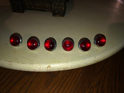 #ad Red Bicycle reflectors jewels 10 Schwinn Harley LICENSE PLATE BOLTS reflectors $34.00