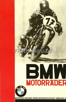 Picture Photo Vintage BMW Bike Racing 5513 $5.95