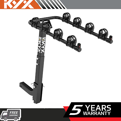 4 Bike Car Hitch Racks For 2 in.Hitch with Foldable Arms Sturdy Ultra Large Load $72.19