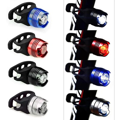 #ad BICYCLE LED TAIL Front or Rear Light FLASH MODE Mountain Bike Waterproof Bright $3.99