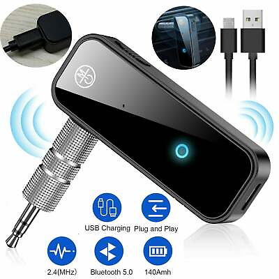 #ad Bluetooth 5.0 2in1 Transmitter Receiver Car Wireless Audio Adapter USB 3.5mm Aux $423.73