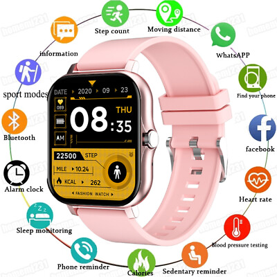 Smart Watch Men Women Fitness Tracker Heart Rate Watches for Android iOS iPhone $16.14