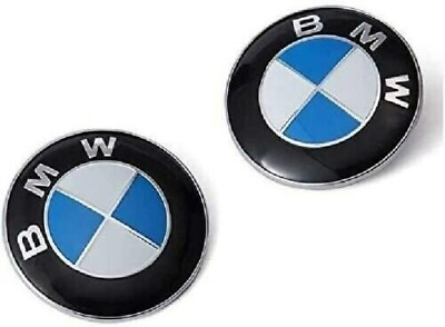 #ad BMW Emblems Hood amp; Trunk 82mm 74mm BMW Logo Replacement E30 E36 E46 Universal $15.99