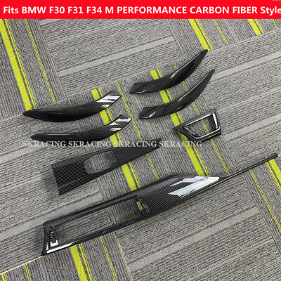 #ad #ad Fits BMW F30 F31 F34 M PERFORMANCE ABS Carbon Fiber Look SPORT INTERIOR TRIM LHD $239.00