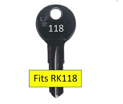 118 or RK118 Key Fits Rhino Roof Rack or Pod FREE POST AU $12.95