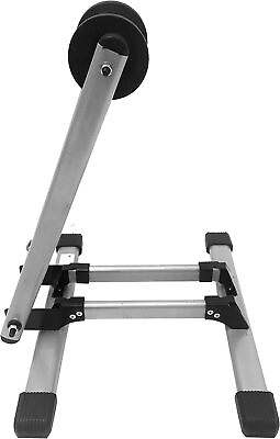 #ad #ad MaxxHaul Foldable Floor Bike Stand Fits 20quot; 29quot; Sports Bicycles Silver $35.23
