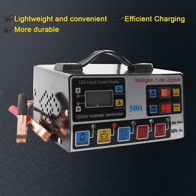 Smart Car Battery Charger Automatic Pulse Repair Trickle Heavy Duty 12V 24V $32.10