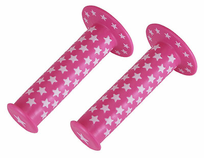Bike Star Grips 7 8 long 124mm 2006 Pink White Star. bike part bicycle parts. $6.05